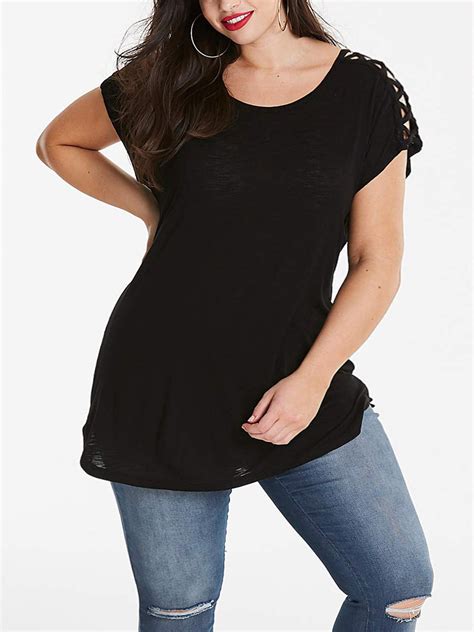 Plus Size Wholesale Clothing By Simply Be Simplybe Black Lattice