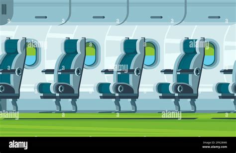 Airplane Interior Transportation Cabin Seats Aircraft