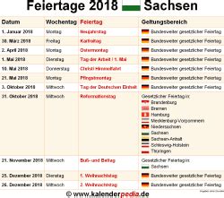 Klicken sie auf den jeweiligen feiertag für weitere informationen. Feiertage Sachsen 2019, 2020 & 2021 (mit Druckvorlagen)