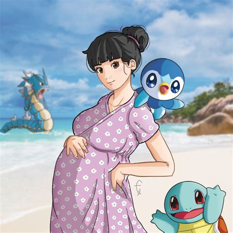 Artstation My Pregnant Wife And Her Fav Pokemon