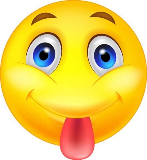 Smiley Emoticon Cartoon Sticking Out His Tongue Stock Illustration Smiley Emoticon Emoticon