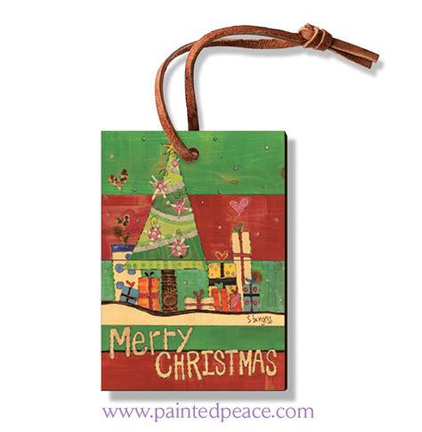 Merry Christmas Ornament Painted Peace The Art Of Stephanie Burgess