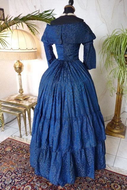 1840 Romantic Period Festive Dress Antique Dress Antique Romantic