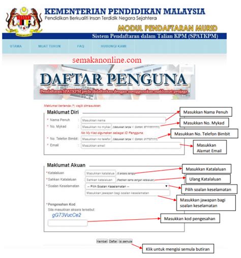 Jika guru terlupa kata laluan, admin apdm sekolah tersebut perlu dihubungi dengan segera. Cara Mengisi Borang Maklumat Murid Kementerian Pendidikan ...