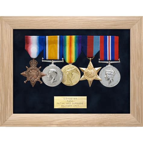 Medal Display Frame Five Medals Medal Makers Commemorative And Military