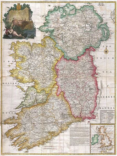 Ireland Map Print Map Vintage Old Maps By Victorianwalldecor Old Maps