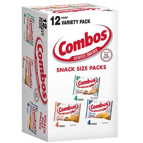 Combos Stuffed Snacks Variety Snack Size Packs 12 Ct Bulk Box