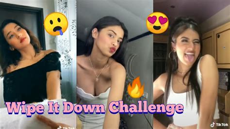Wipe It Down Challenge Tiktok Compilation Hot Ladies Youtube