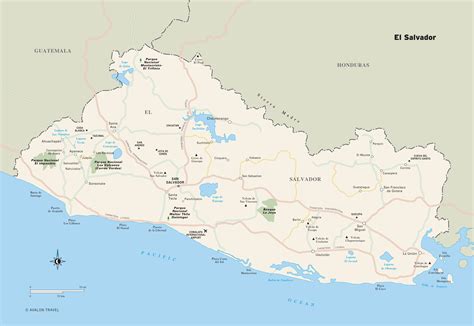 El Salvador Maps Printable Maps Of El Salvador For Download