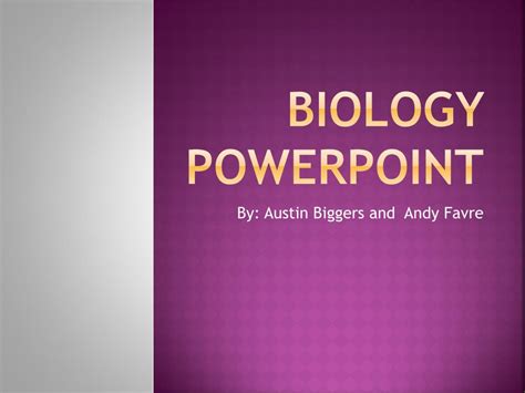 Ppt Biology Powerpoint Powerpoint Presentation Free Download Id