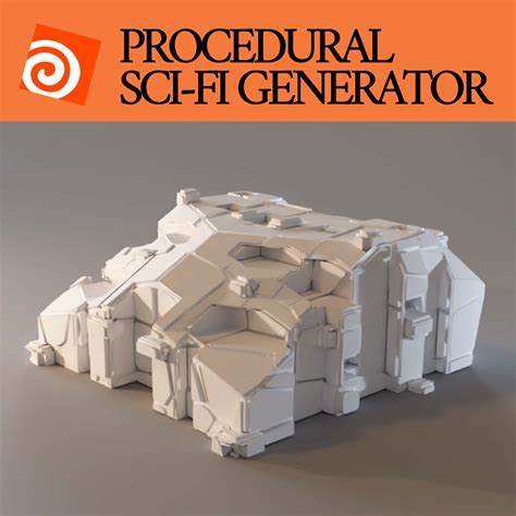 Artstation Procedural Modeling Sci Fi Generator Houdini 195 Hda