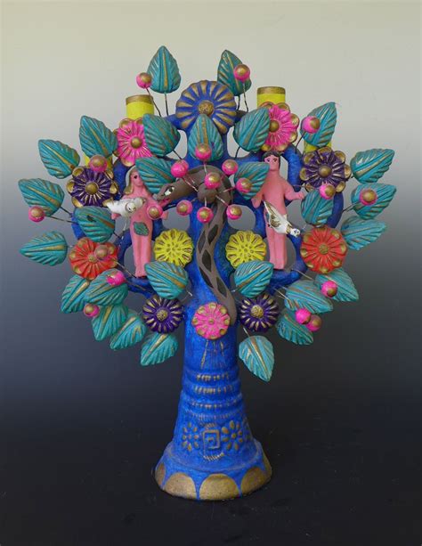 Arbol De La Vida Mexican Folk Art Mexican Crafts Cultural Crafts