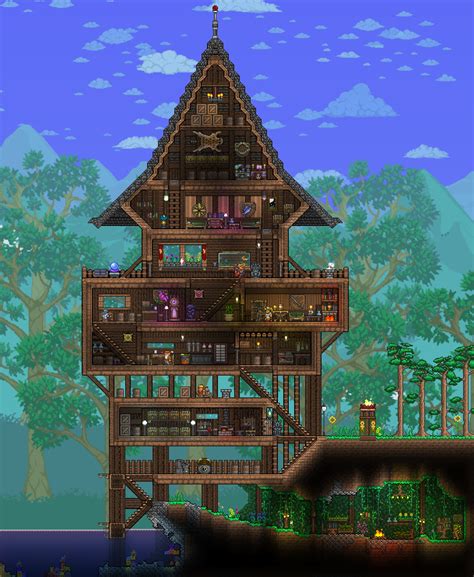 100 awesome terraria house ideas! Click this image to show the full-size version. | Terraria ...