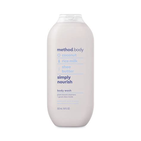 Method Womens Body Wash 18 Oz Coconutrice Milkshea Butter 6carton