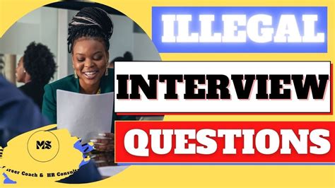 4 illegal interview questions and how to handle them professionally youtube
