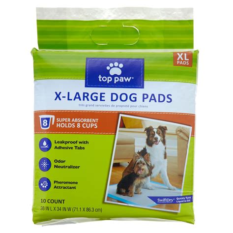 Top Paw® X Large Dog Pads 10 Count Dog Pads Puppy Pads Dog Diapers