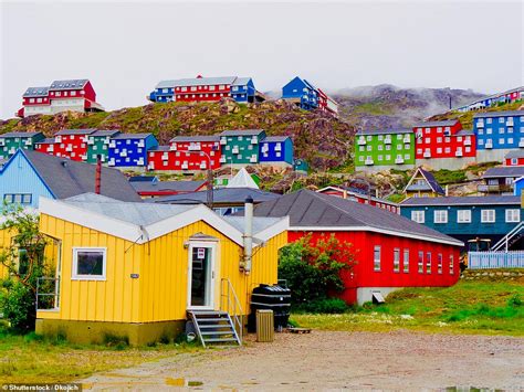 The Buildings In Greenland Are Colour Coded According To Their Purpose