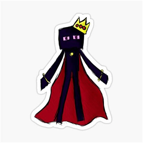 Minecraft Royal Enderman Sticker For Sale By Thetipofthehat Redbubble