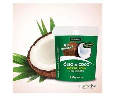 Manteiga Para Cabelos De Óleo De Coco Vita Seiva 450g R 2000 Em Mercado Livre
