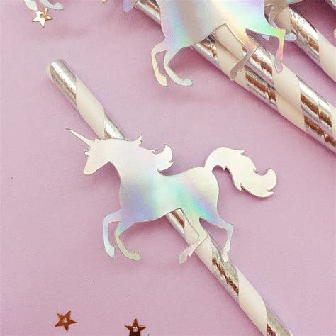 unicorn straws unicorn birthday unicorn party unicorn etsy