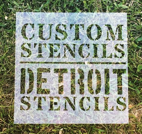 Custom Stencil Custom Stencils Multiple Sizes Reusable