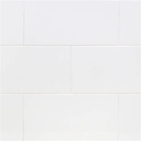 Basic White Ceramic Tile For Walls 8x16 Polished