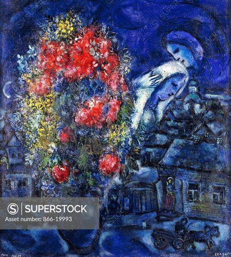 The Blue Village Le Village Bleu Marc Chagall 1887 1985 Oil On