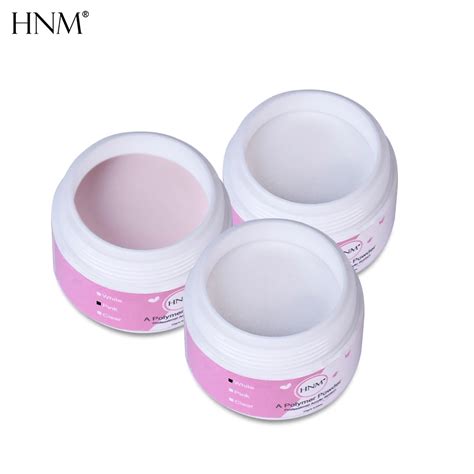 Hnm 3 Color Perfastional Crystal Powder Clear Transparent Acrylic Nail