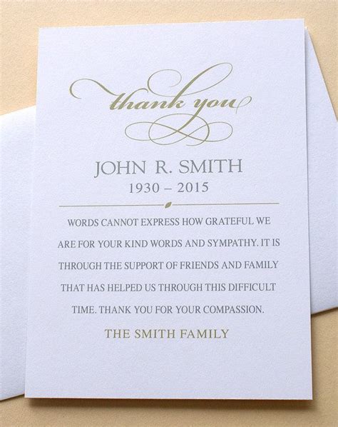 Let Me Create For You A Custom Thank You Sympathy Card The Last Thing