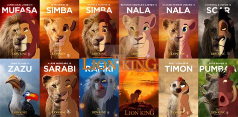 2019 the lion king all character by sasamaru lion on deviantart lion king fan art lion