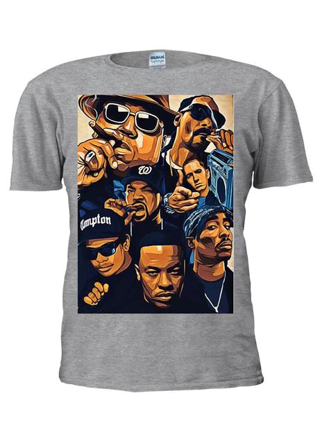 Hip Hop Legends All Together T Shirt 2pac Tee Snoop Dogg Men Etsy