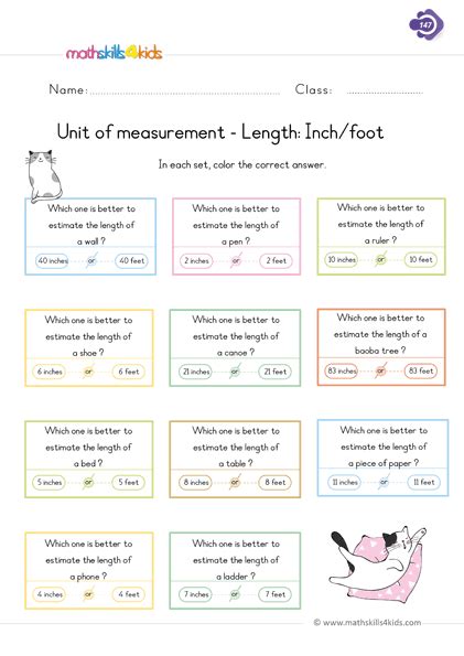 First Grade Measurement Worksheets and Printables | Comparing Length