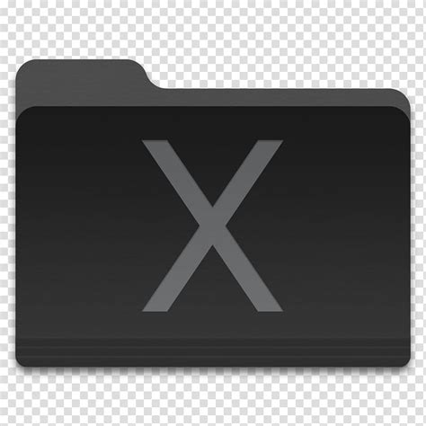 Dark Folder For Mac System Icon Transparent Background Png Clipart