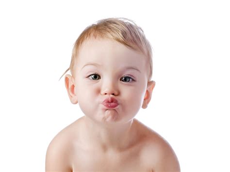 Flying Kiss Given By Cute Baby Photo Download Hd Wallpapers