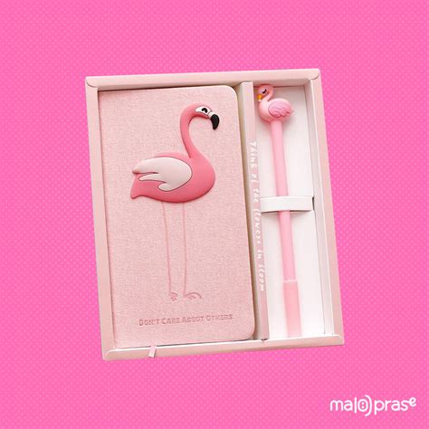 Flamingo Stationery Set Malo Prase