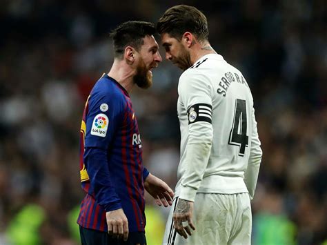 Real Madrid Captain Sergio Ramos Equals Barcelona Idol Lionel Messis