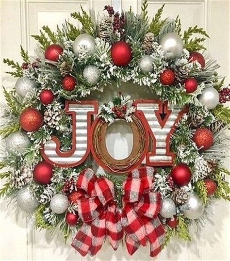 40 Festive Joy Christmas Diy Decorations Christmas Wreaths Diy