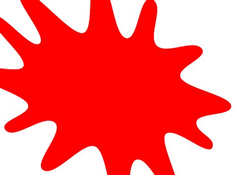 Red Paint Splatter Clip Art At Clker Com Vector Clip Art Online