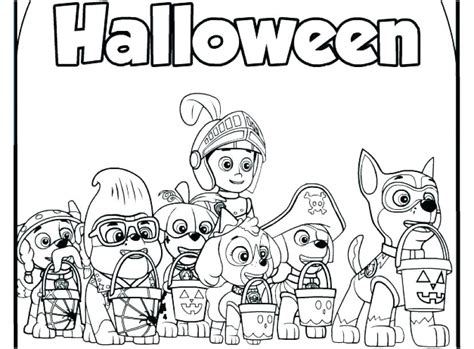 Coloriage Pat Patrouille Halloween Ã Imprimer Yondainna