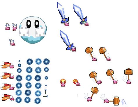 Old Crappy Ex Wip Kirby Super Ability Sprites By Pengie9290 On Deviantart