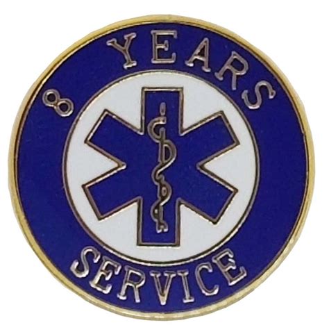 8 Year Ems Service Pin Years Of Service Pins