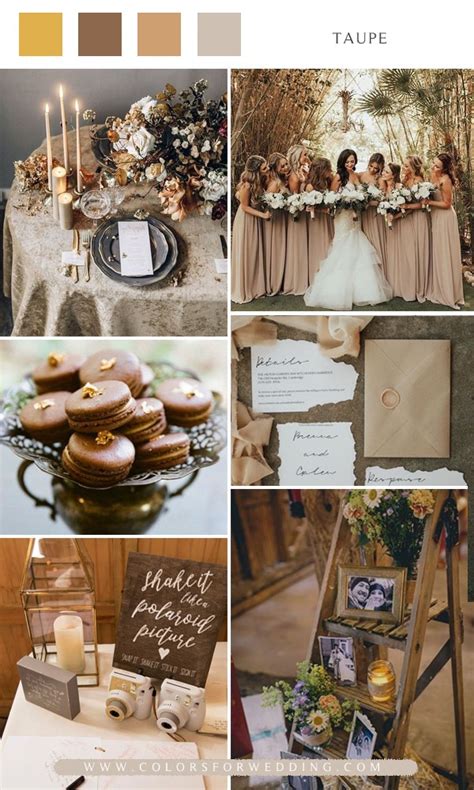 Natural Taupe Wedding Color Ideas Colors For Wedding