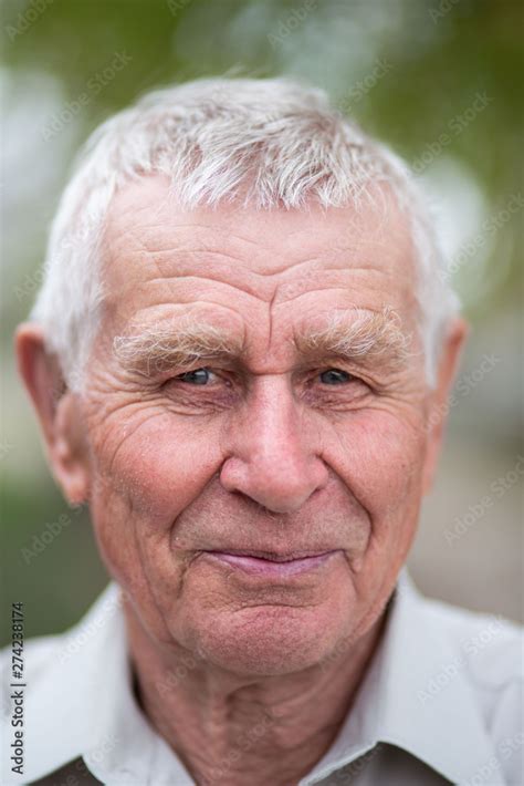 portrait of old men closeup serious expression 90 year old elder senior man gray haired good