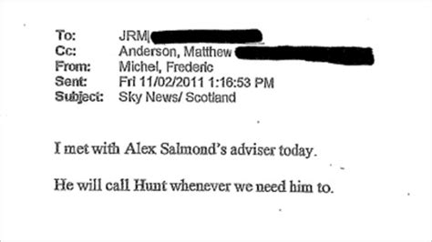 Alex Salmond Willing To Talk To Jeremy Hunt On Bskyb Bbc News