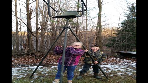 Hunting Tripod Tripod All Set Up For Whitetail Deer Hunting Youtube