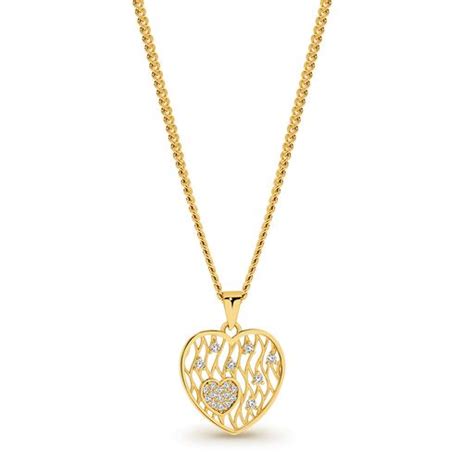 Plain Gold Pendants And Necklace Everson Jewellers