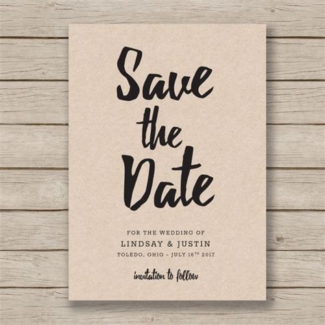 Editable Free Save The Date Templates For Word