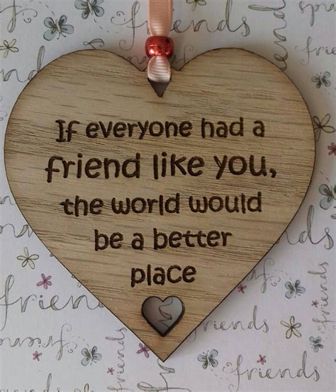 Personalised Best Friend T Wooden Friendship Plaque Sign T For