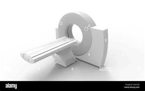 3d Rendering Of A Ct Scanner Isolated In Studio Background Stock Photo