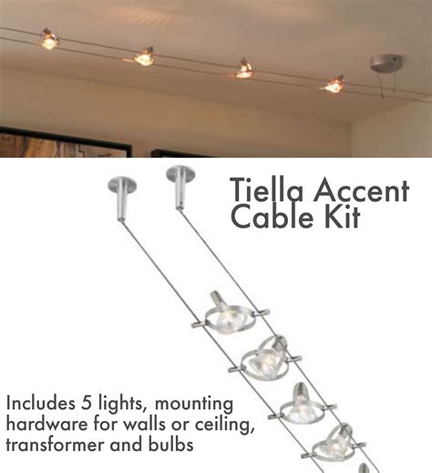 Tiella 800cbl5p Accent 5 Light Cable Kit 800cbl5pn 15500 Accent Rail